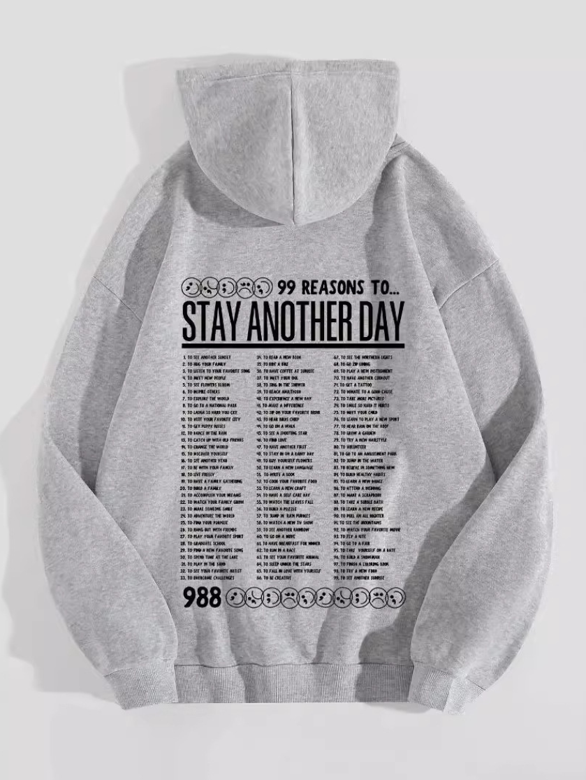 STAY ANOTHER DAY' UNISEX HOODIE