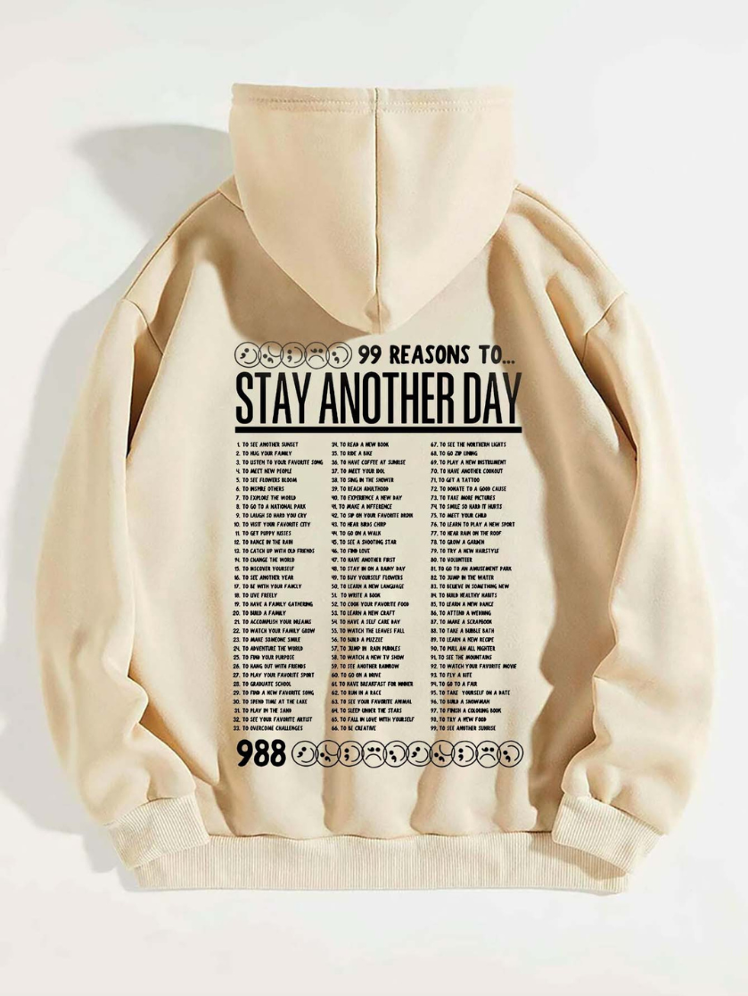 STAY ANOTHER DAY' UNISEX HOODIE