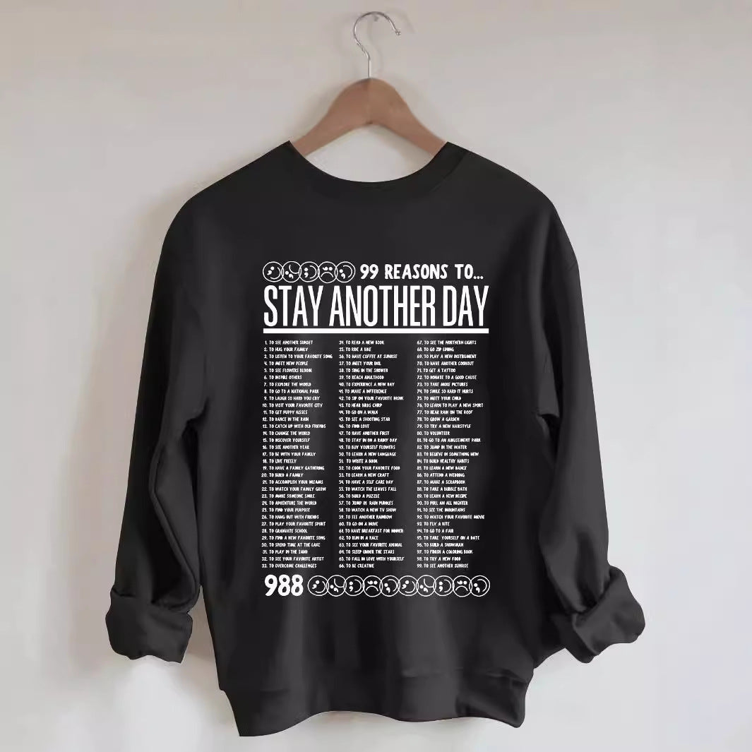 STAY ANOTHER DAY' UNISEX HOODIE