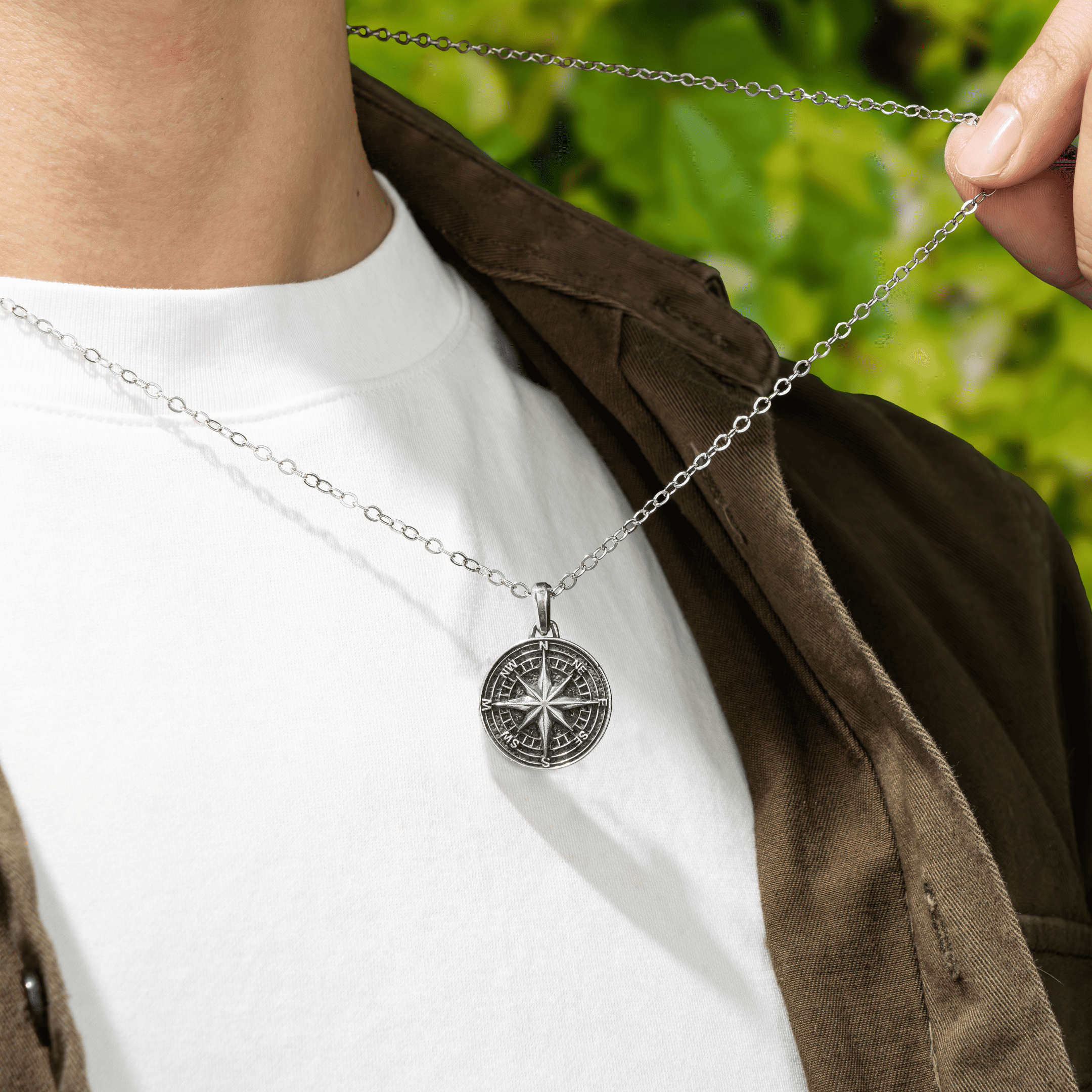 To My Man - Compass Necklace