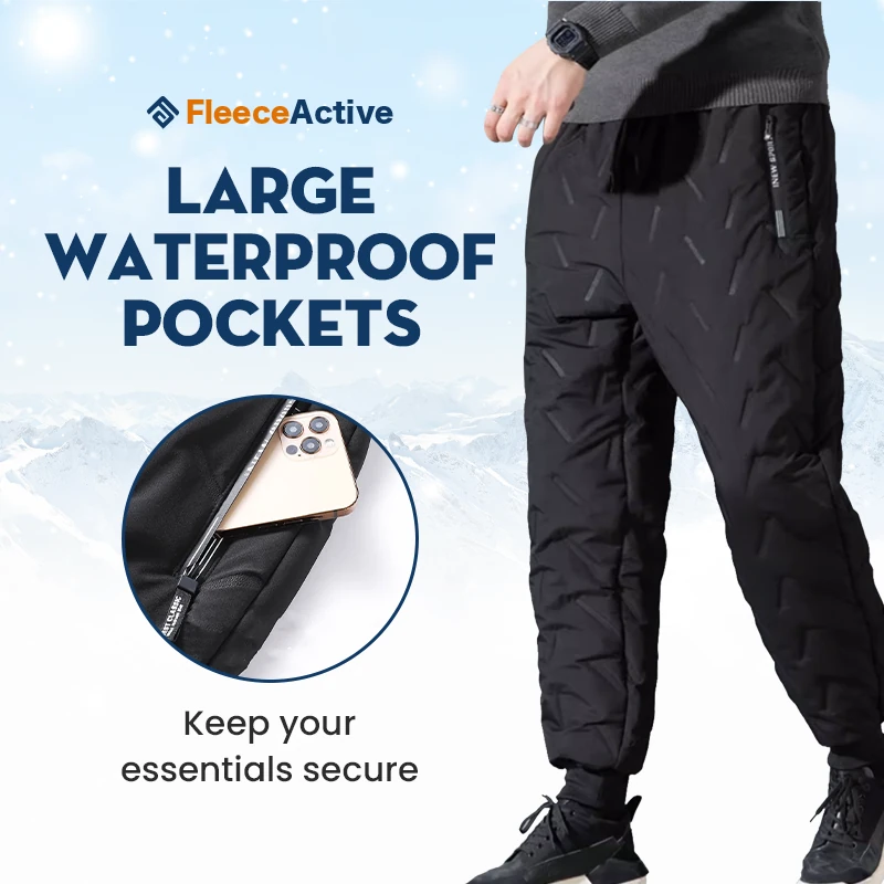 Unisex Fleece-Lined Waterproof Pants