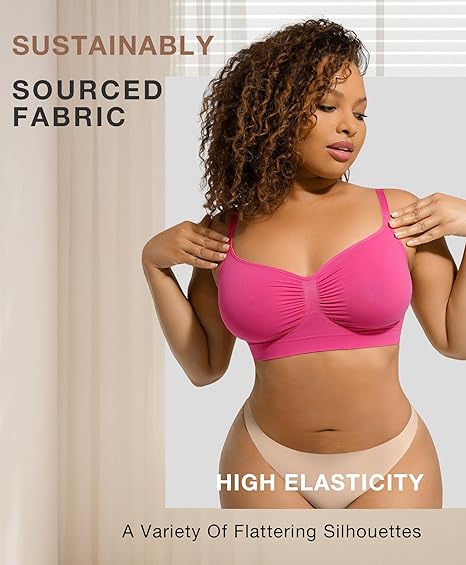 Women's Wireless Sculpt Bra Comfort Bralettes No Underwire Unlined Cami Bra - 2024 Hot Sale 49% off for a limited time