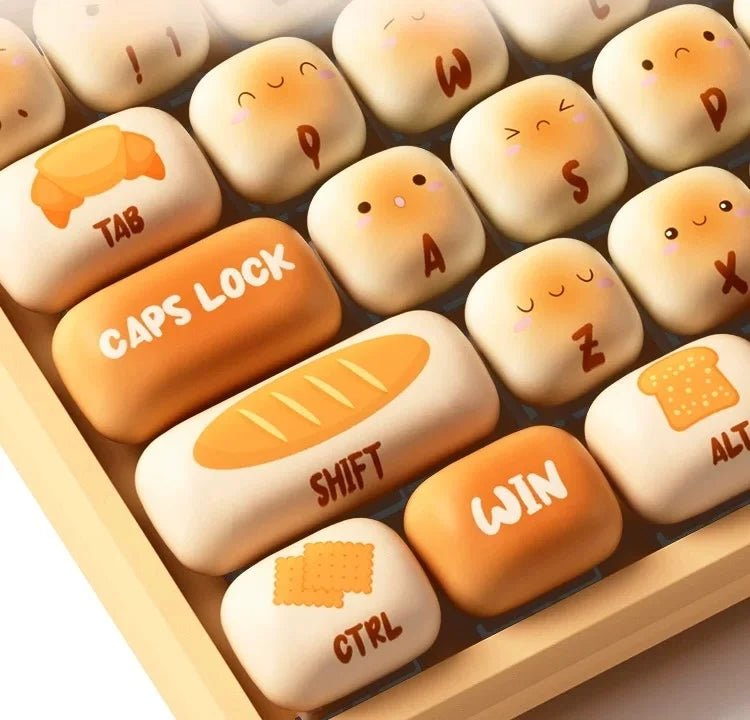 WonderBun Toasted Bread DIY Keycaps Limited Edition