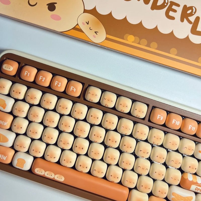 WonderBun Toasted Bread DIY Keycaps Limited Edition