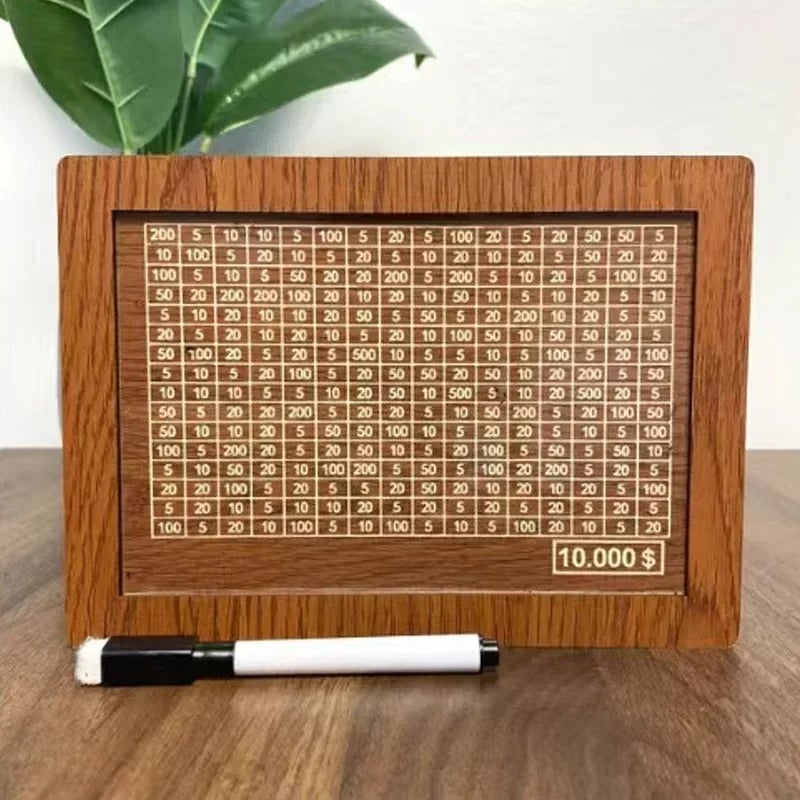 Wooden Cash Saving Box