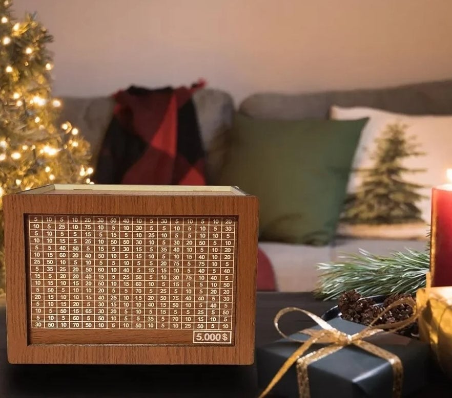 Wooden Cash Saving Box