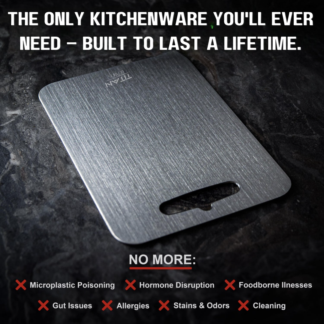 100% Pure Titanium Cutting Board