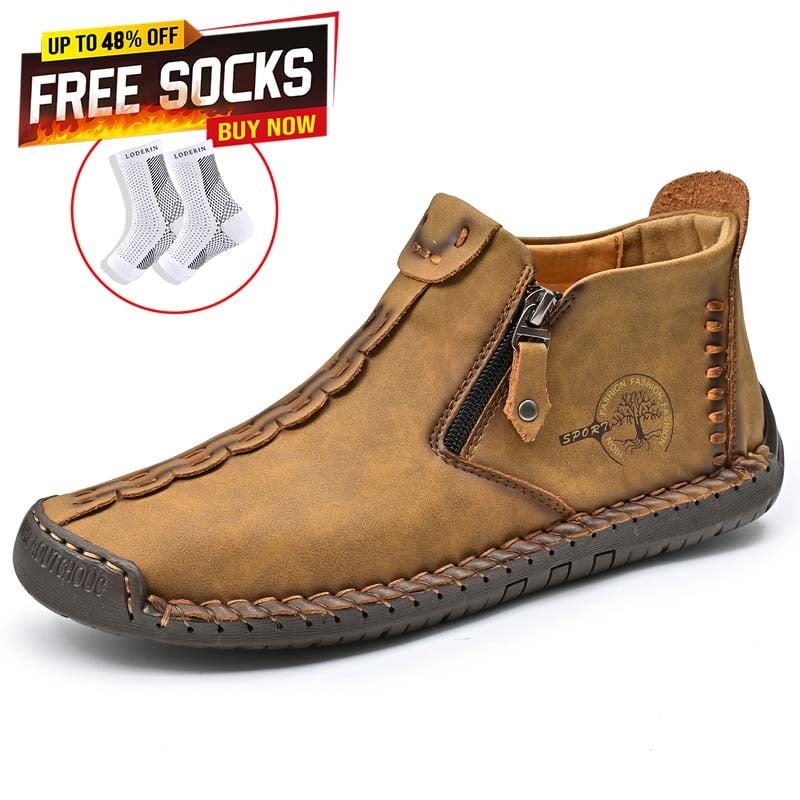 (50% OFF) Clearance - Women's Casual Fashion Non-slip Leather Medieval Slip-on Boots