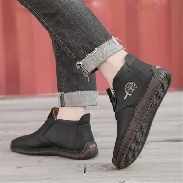 (50% OFF) Clearance - Women's Casual Fashion Non-slip Leather Medieval Slip-on Boots