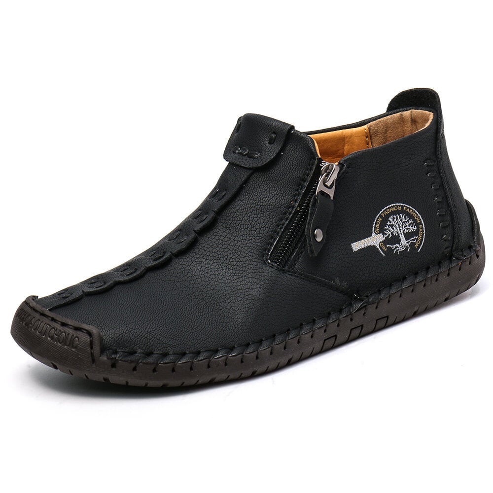 (50% OFF) Clearance - Women's Casual Fashion Non-slip Leather Medieval Slip-on Boots