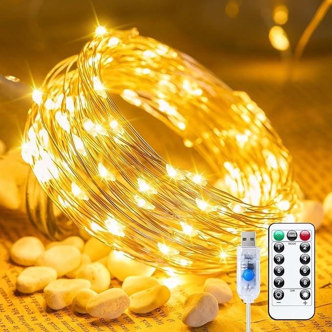 8 Modes 100-600 Christmas LED Firefly Twinkle String Lights