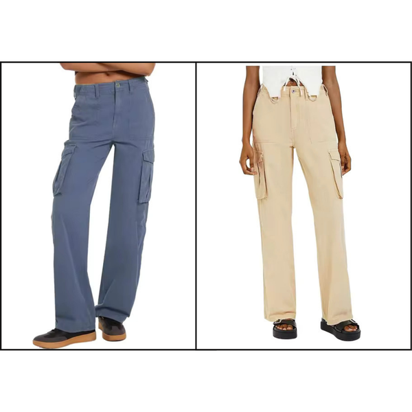 Adjustable Straight Fit Cargo Pants