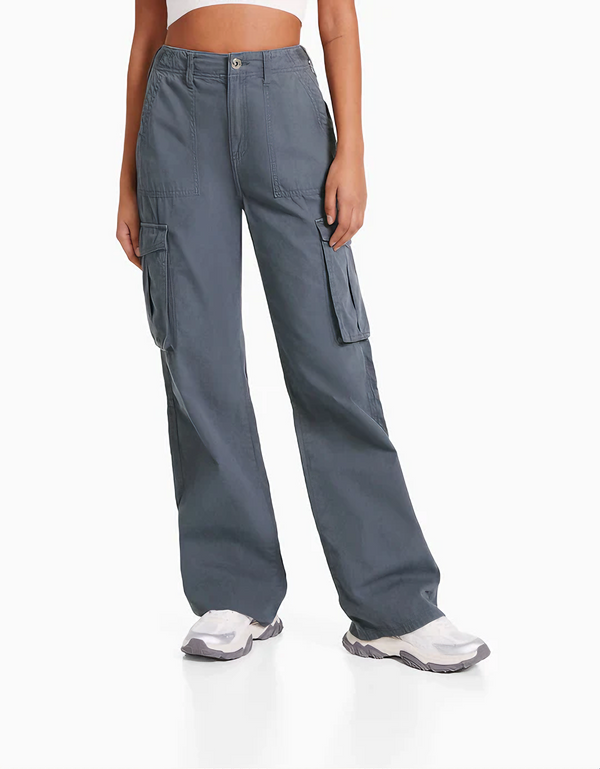 Adjustable Straight Fit Cargo Pants