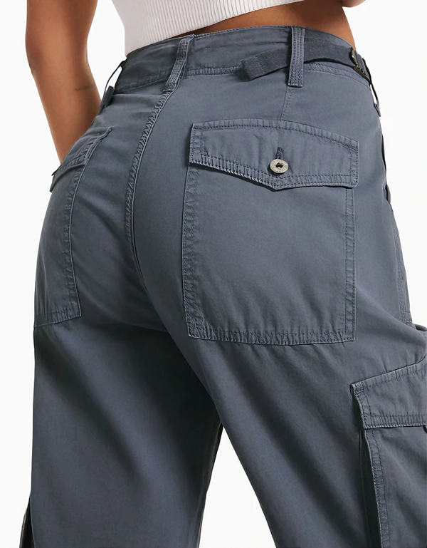 Adjustable Straight Fit Cargo Pants