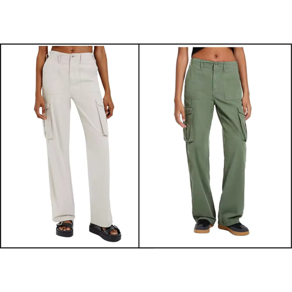 Adjustable Straight Fit Cargo Pants