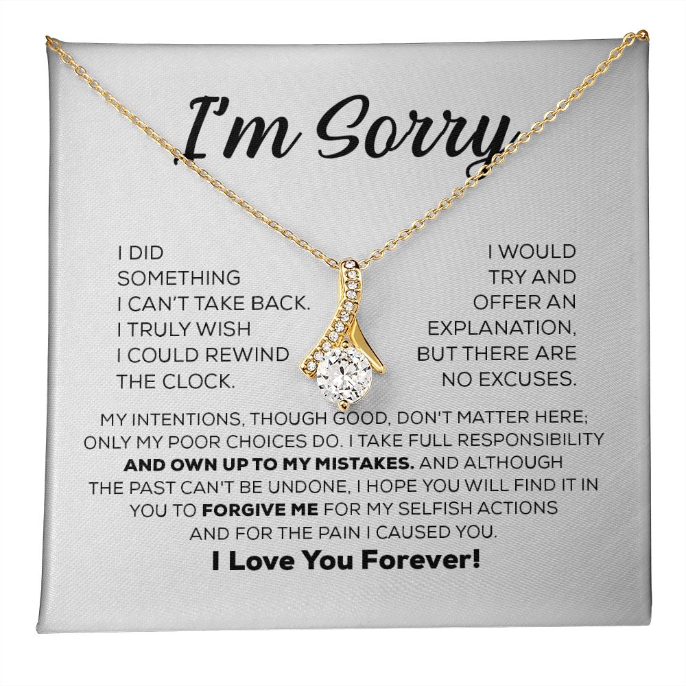 Apology Gift For Her - I Take Full Responsibility - Alluring Beauty Necklace