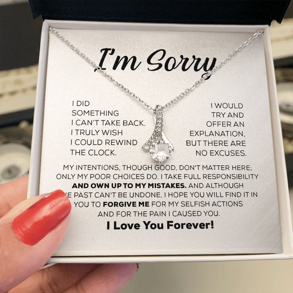 Apology Gift For Her - I Take Full Responsibility - Alluring Beauty Necklace