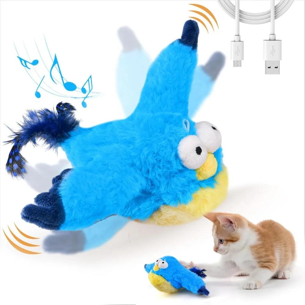 Chirping & Flapping Bird Cat Toy