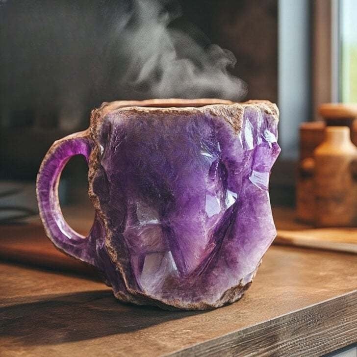 Christmas Hot Sale - 2024 New Mineral Crystal Coffee Mugs