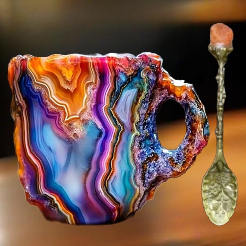 Christmas Hot Sale - 2024 New Mineral Crystal Coffee Mugs