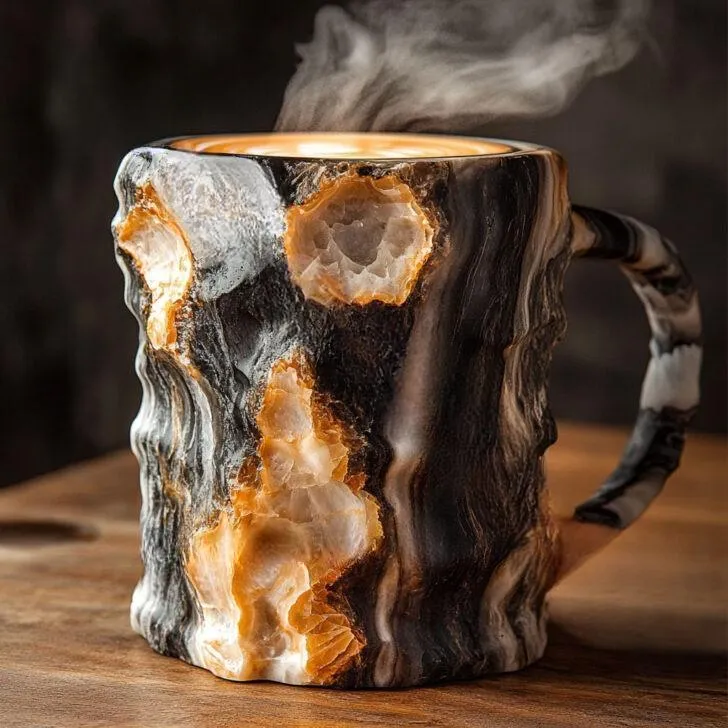 Christmas Hot Sale - 2024 New Mineral Crystal Coffee Mugs