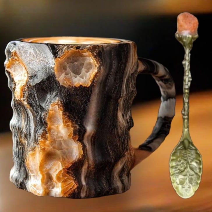 Christmas Hot Sale - 2024 New Mineral Crystal Coffee Mugs