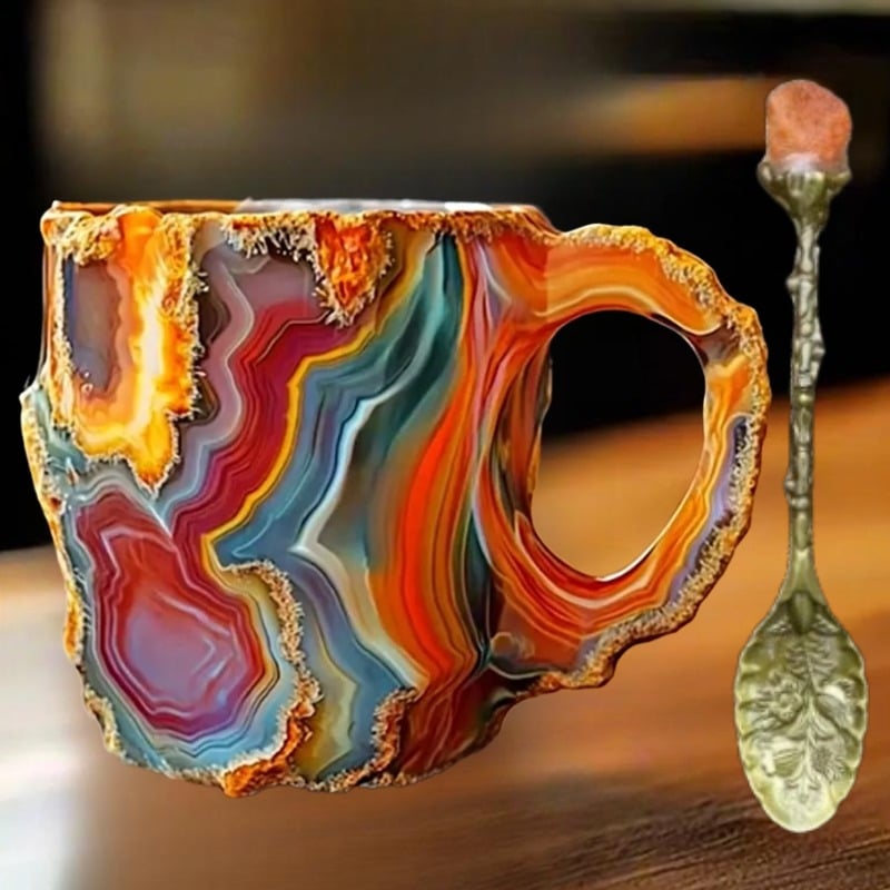 Christmas Hot Sale - 2024 New Mineral Crystal Coffee Mugs