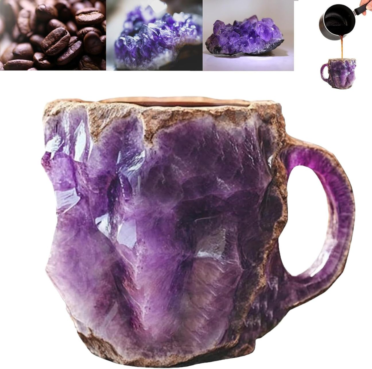 Christmas Hot Sale 49% OFF - 2024 New Mineral Crystal Coffee Mugs