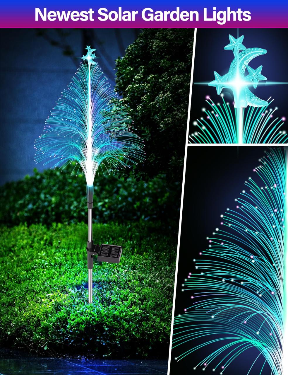 Christmas Promotion 49% off - 7 Color Changing Solar Christmas Trees Lights