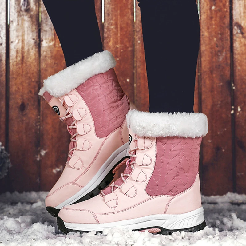 Christmas Sale 50% OFF - Women's Winter Fashionable Fleece-Lined Warm Snow Boots