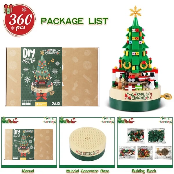 Christmas Tree Building Blocks Set