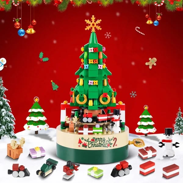 Christmas Tree Building Blocks Set