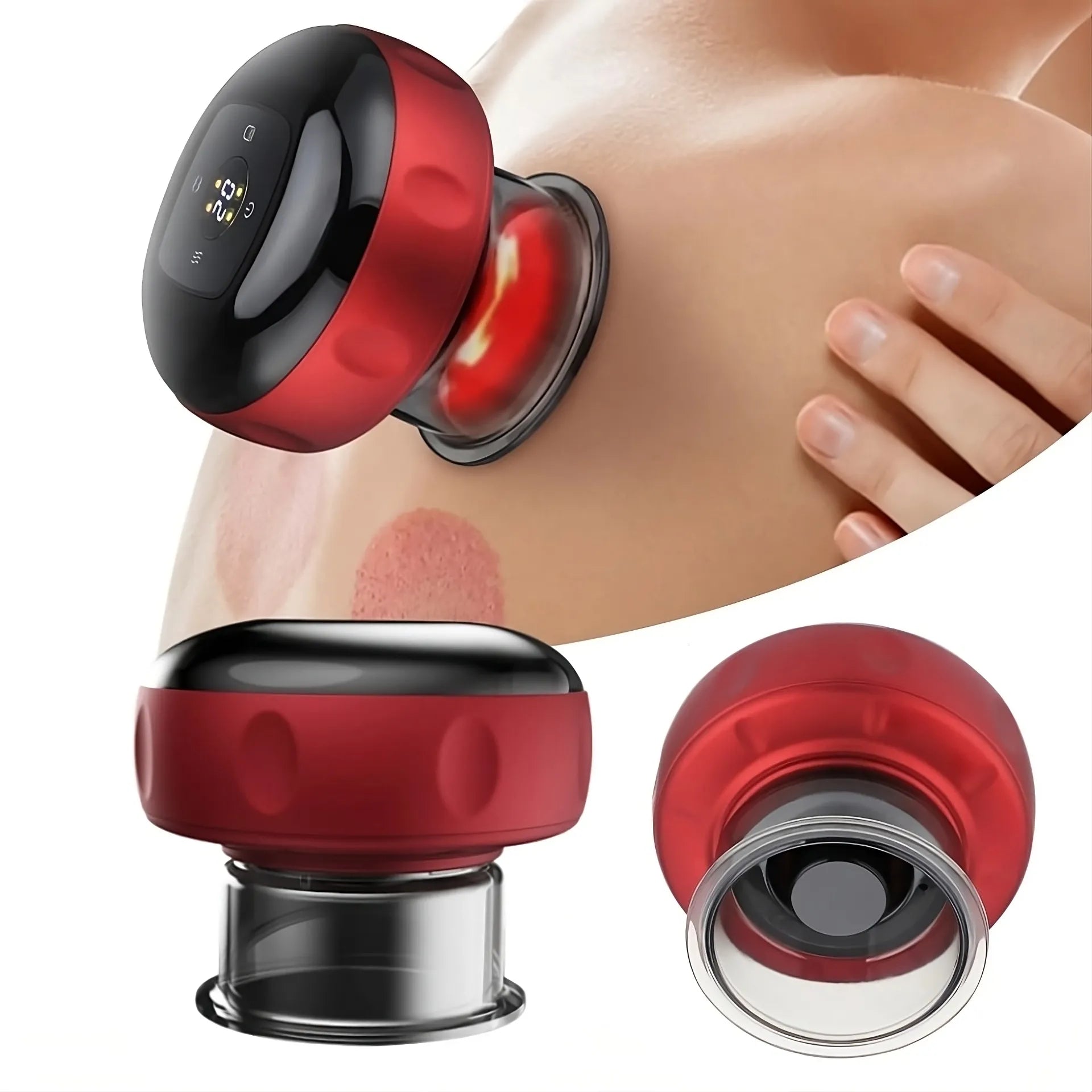 Cupping Massager - 4 Therapies in 1 Device.