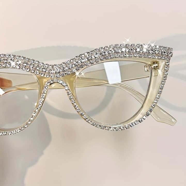 DIAMOND CAT-EYE READING GLASSES