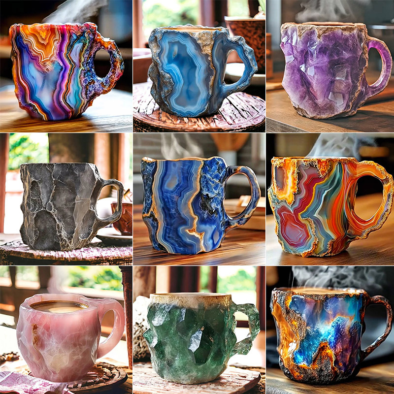 Early Christmas Sale - 2024 New Mineral Crystal Coffee Mugs