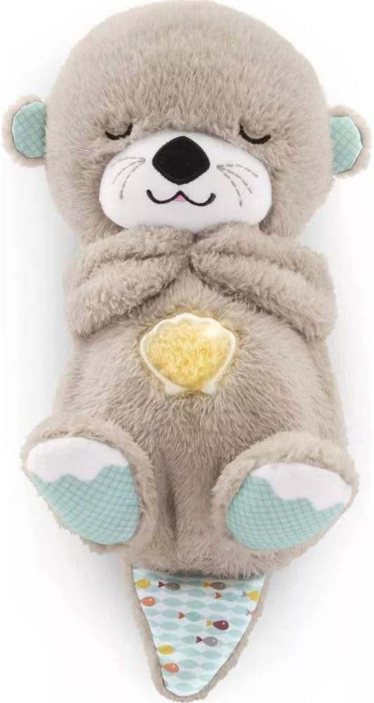 Early Christmas Sale - Mush Sleepy Otter Portable Plush Sound Machine with Music Lights & Breathing Motion