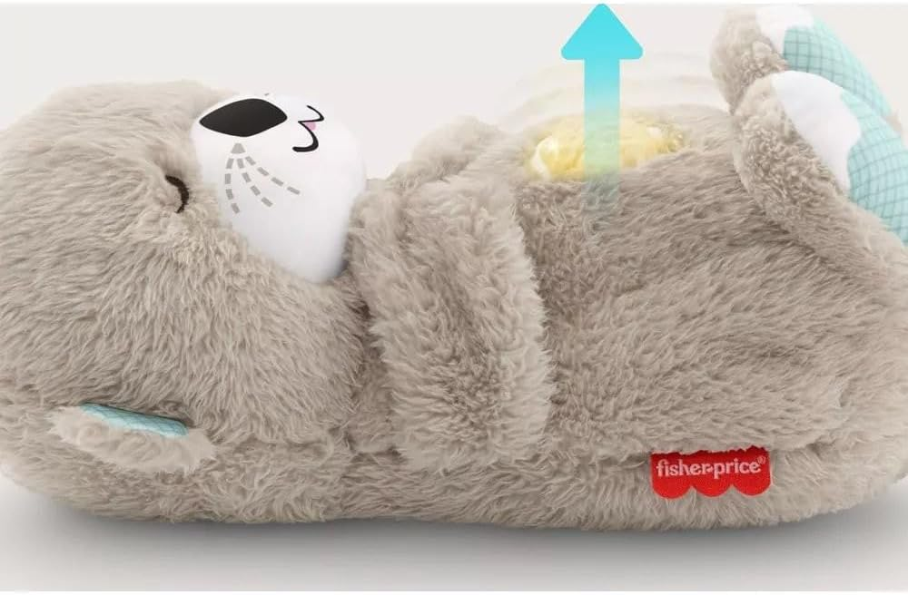 Early Christmas Sale - Mush Sleepy Otter Portable Plush Sound Machine with Music Lights & Breathing Motion