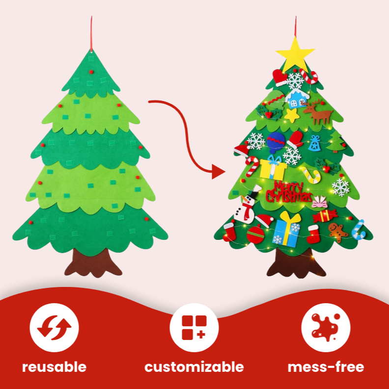 (Early Christmas Sale 50% OFF) Felt Christmas Tree