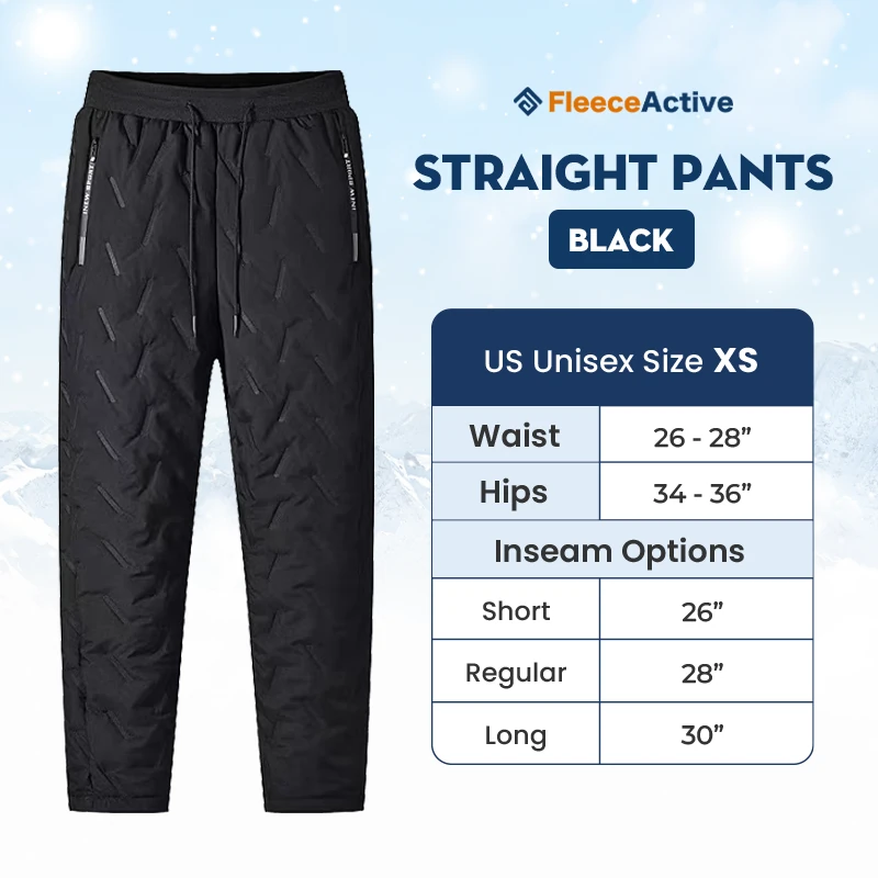 FleeceActive – PRE-SEASON SALE: 70% OFF – Unisex Fleece-Lined Waterproof Pants