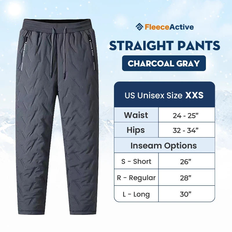 FleeceActive - PRE-SEASON SALE: 70% OFF - Unisex Fleece-Lined Waterproof Pants