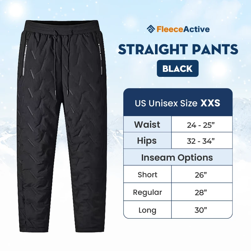 FleeceActive - PRE-SEASON SALE: 70% OFF - Unisex Fleece-Lined Waterproof Pants