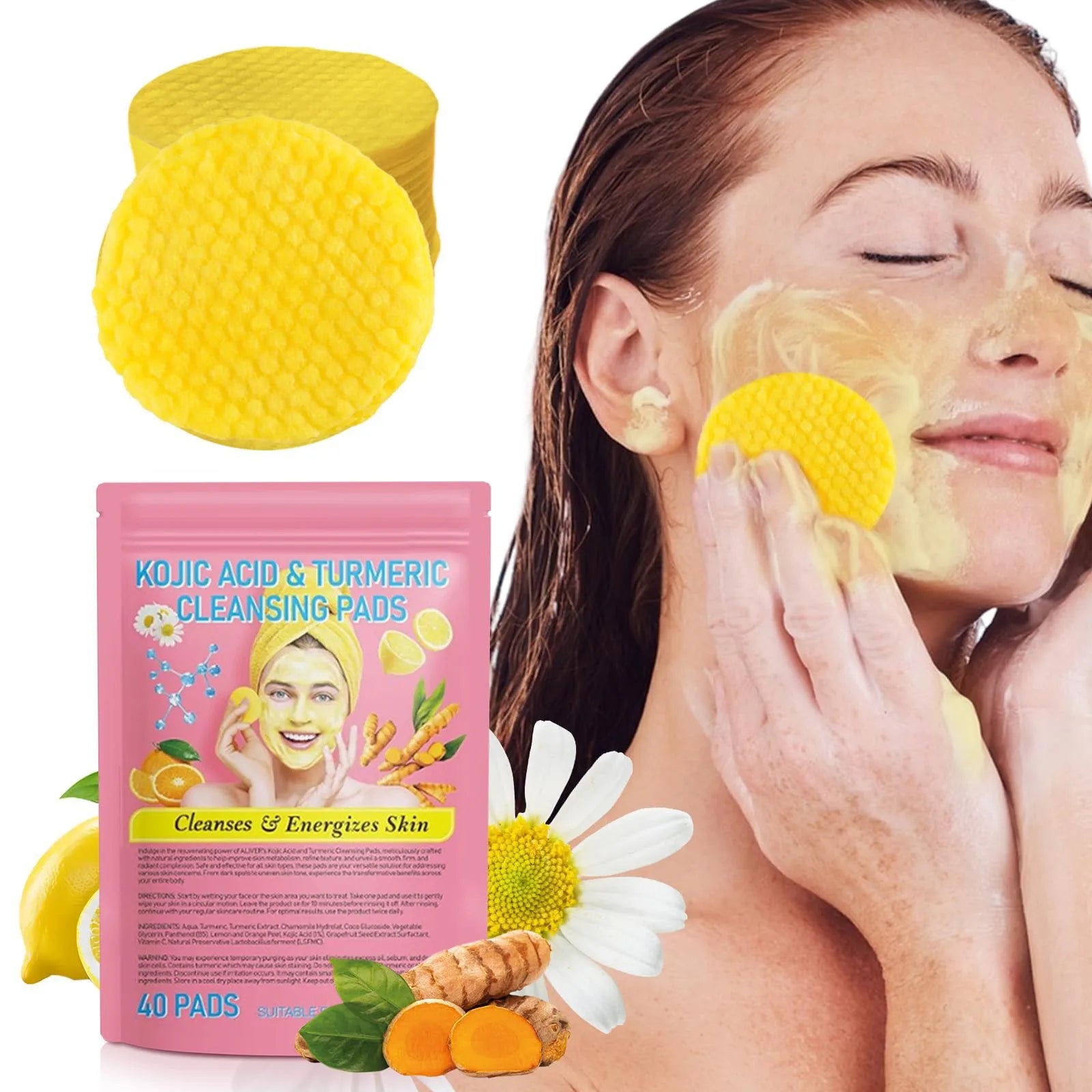 GlowFusion: Turmeric Kojic Acid Facial Pads