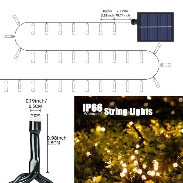 HOT SALE - Outdoor Waterproof Solar Powered String LED Lights