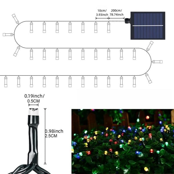 HOT SALE - Outdoor Waterproof Solar Powered String LED Lights