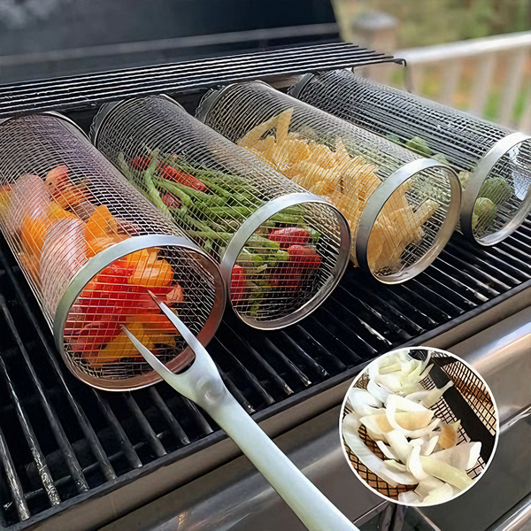 HOT SALE 49% OFF - Rolling Grilling Basket