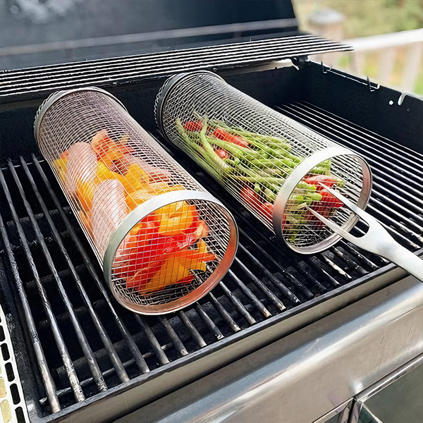 HOT SALE 49% OFF - Rolling Grilling Basket