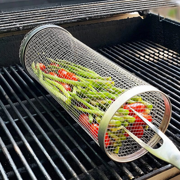 HOT SALE 49% OFF – Rolling Grilling Basket