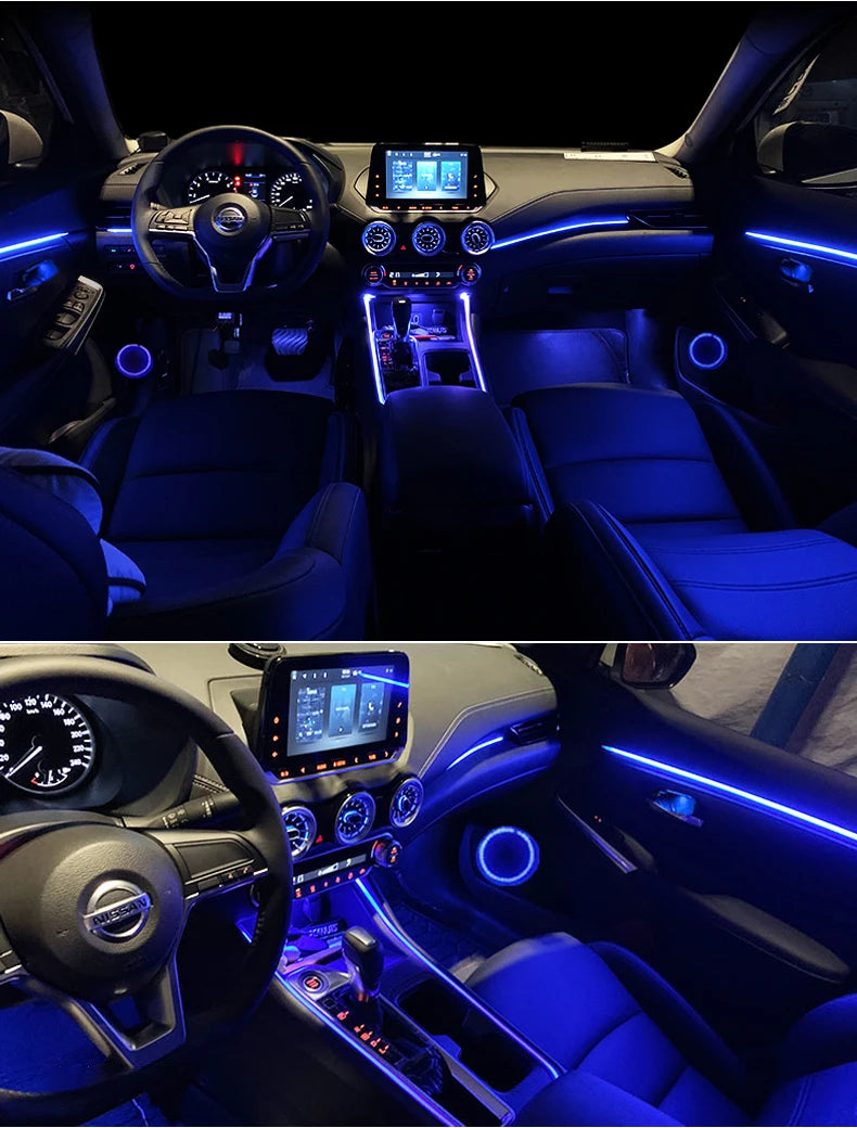 Interior Car LED Strip Lights, Acrylic LED Lights for Car with Dynamic Dreamcolor Chasing, 213 color car ambient light