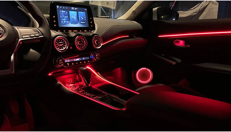 Interior Car LED Strip Lights, Acrylic LED Lights for Car with Dynamic Dreamcolor Chasing, 213 color car ambient light