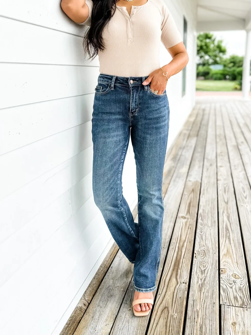 Last day 49% OFF - Holy Grail Tummy Control Bootcut Jeans